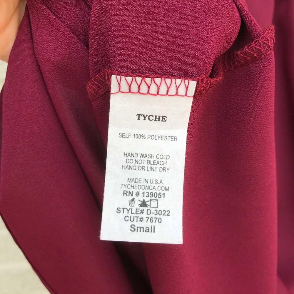 Impeccable Pig Wine Off the Shoulder Tunic - Picture 8 of 8